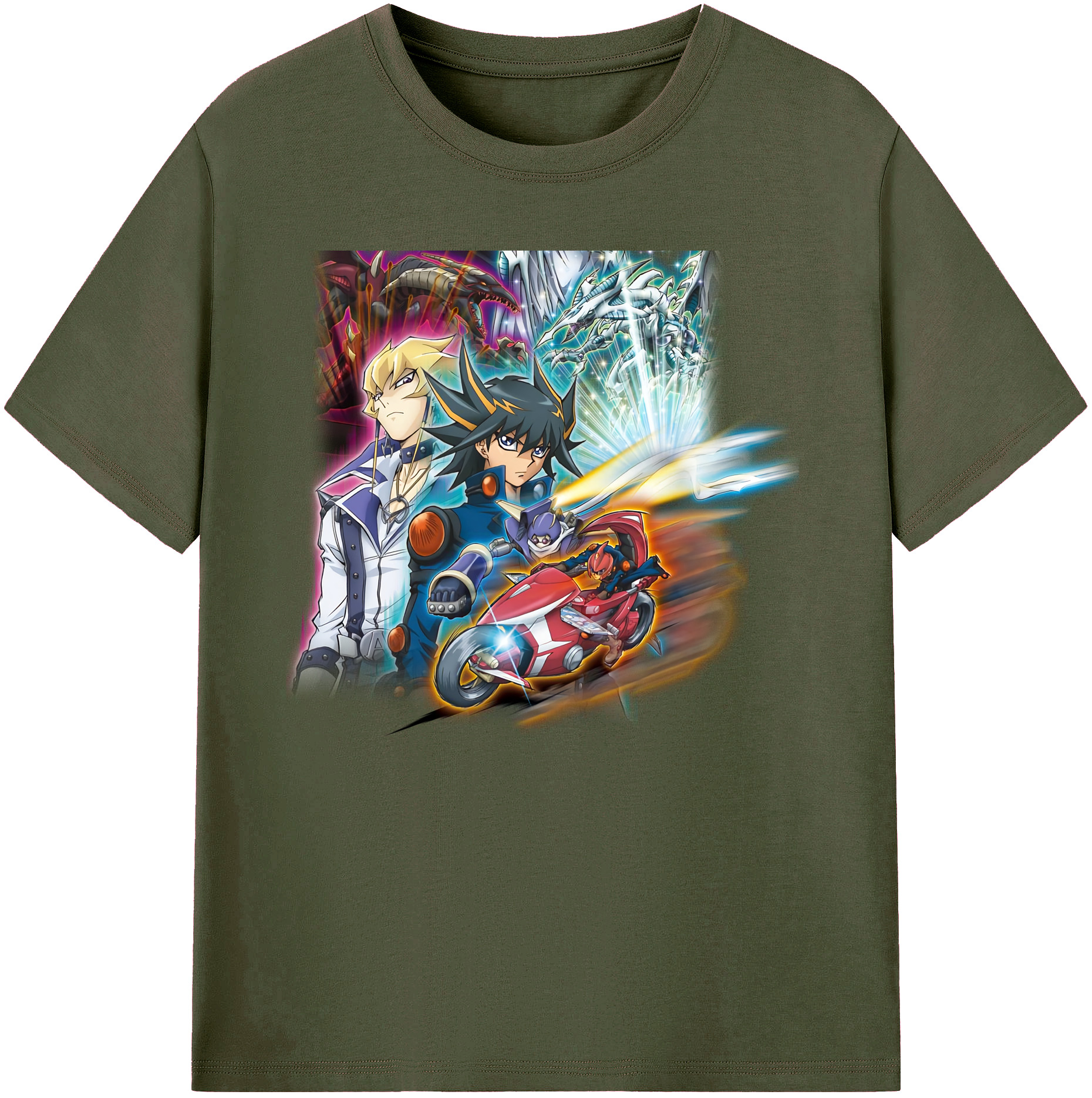 （画像用） 遊☆戯☆王 Yu-Gi-Oh! 綿100％ メンズ半袖Tシャツ｜肌触りやわらか＆通気性
